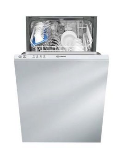 Indesit Disr14B Fully Integrated Slim-Line Dishwasher Wh - Dishwasher Only